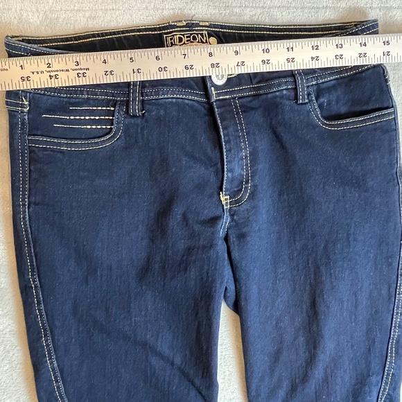 Irideon Verano Bit & Reins Stretch Denim Breech Horses sz 30 Knee Patches - Picture 13 of 16